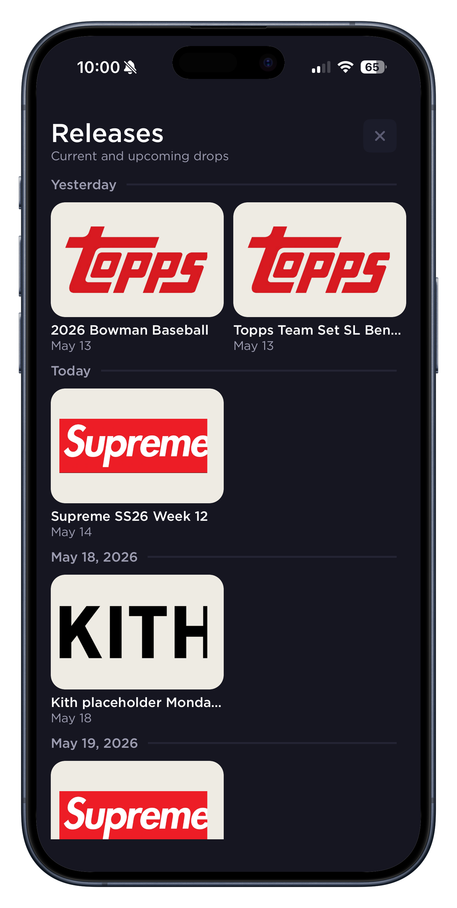 Cybersole for mobile app release info screen